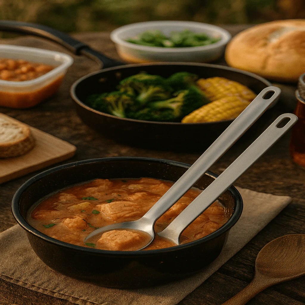 LITESPORK – Ultralight titanium spork & spoon set for outdoor & trekking - Image 4