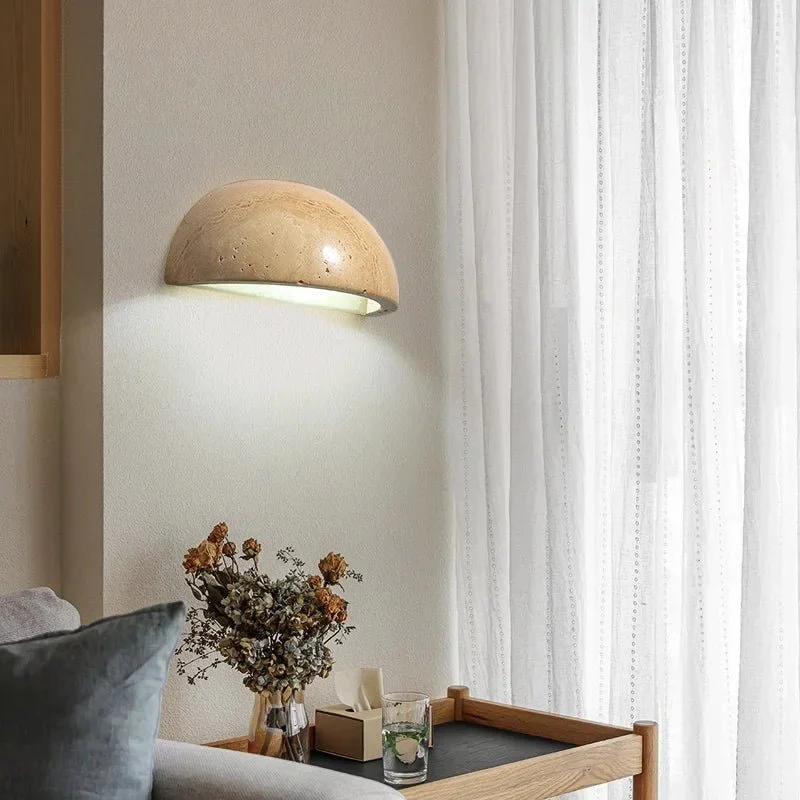 LITHORA – LED stone wall light for stylish living ambiance and gentle room lighting