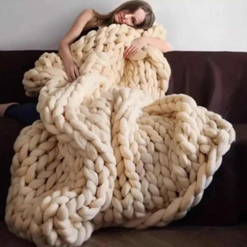 Loomora – Handmade Minky Chunky Blanket for Ultimate Comfort - Image 12