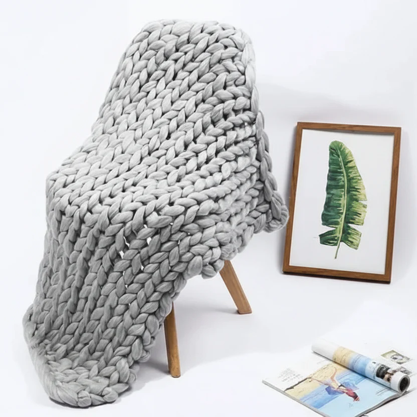 Loomora – Handmade Minky Chunky Blanket for Ultimate Comfort - Image 14