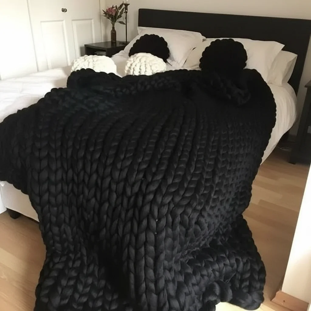 Loomora – Handmade Minky Chunky Blanket for Ultimate Comfort - Image 15