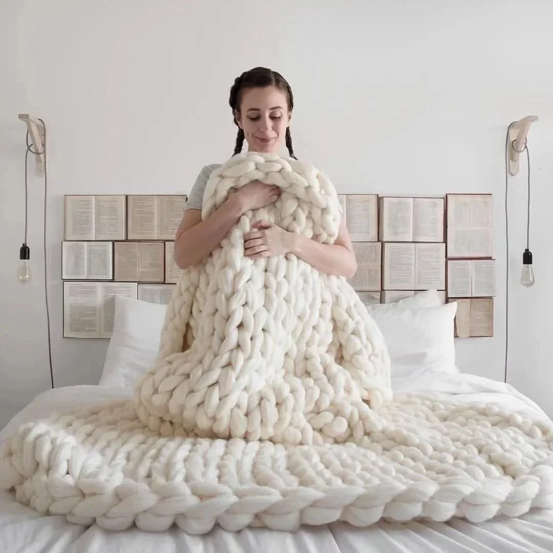 Loomora – Handmade Minky Chunky Blanket for Ultimate Comfort - Image 17