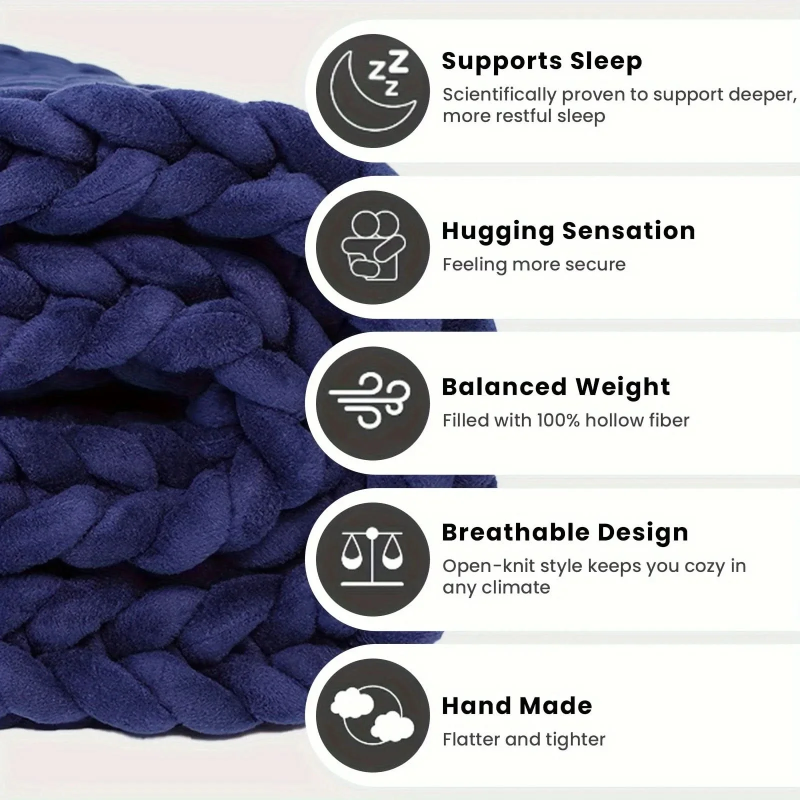 Loomora – Handmade Minky Chunky Blanket for Ultimate Comfort - Image 4