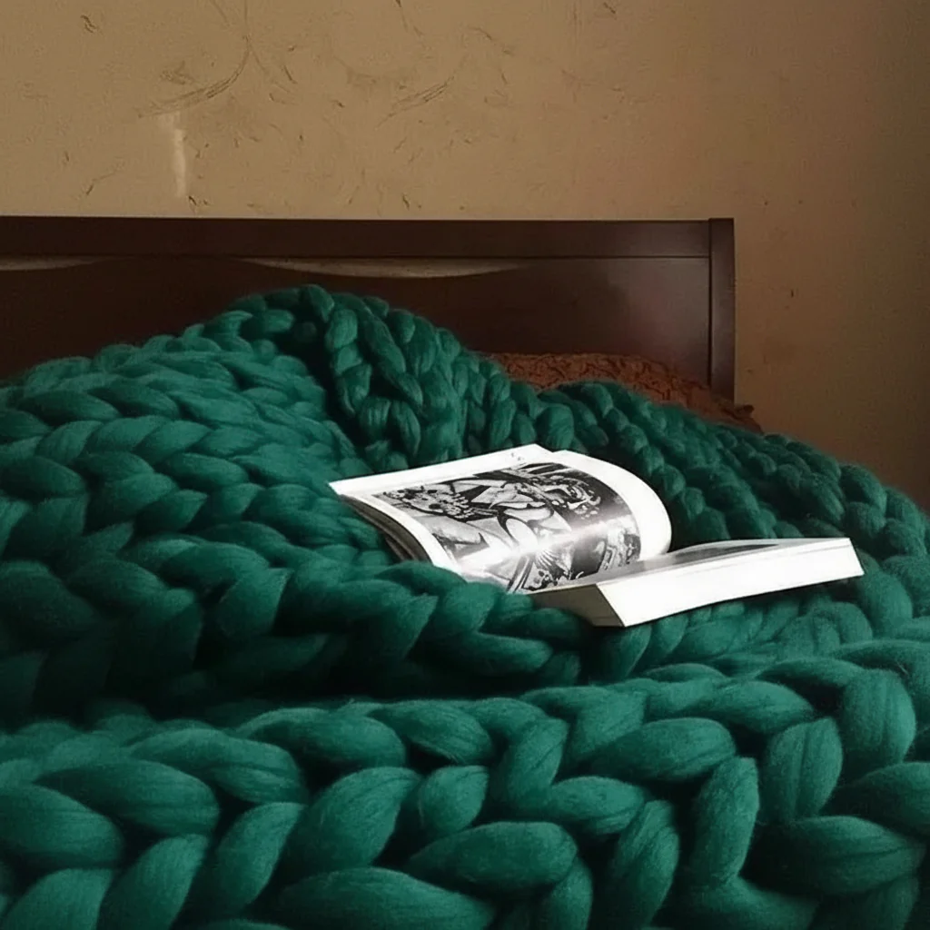 Loomora – Handmade Minky Chunky Blanket for Ultimate Comfort - Image 7