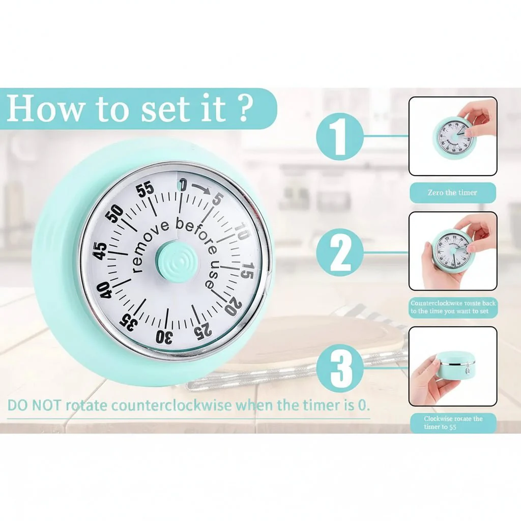 LOUDTIME – Magnetic timer with extra loud alarm and clear display - Image 3