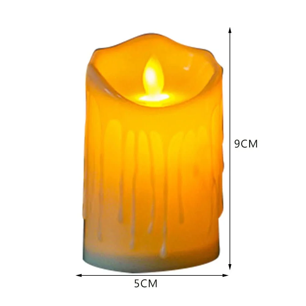 LumiFlame LED Candles – Flameless Electronic Decoration, Set in Ivory White - Image 10