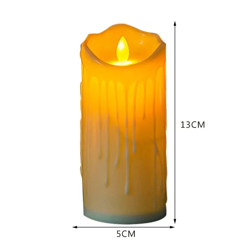 LumiFlame LED Candles – Flameless Electronic Decoration, Set in Ivory White - Image 11