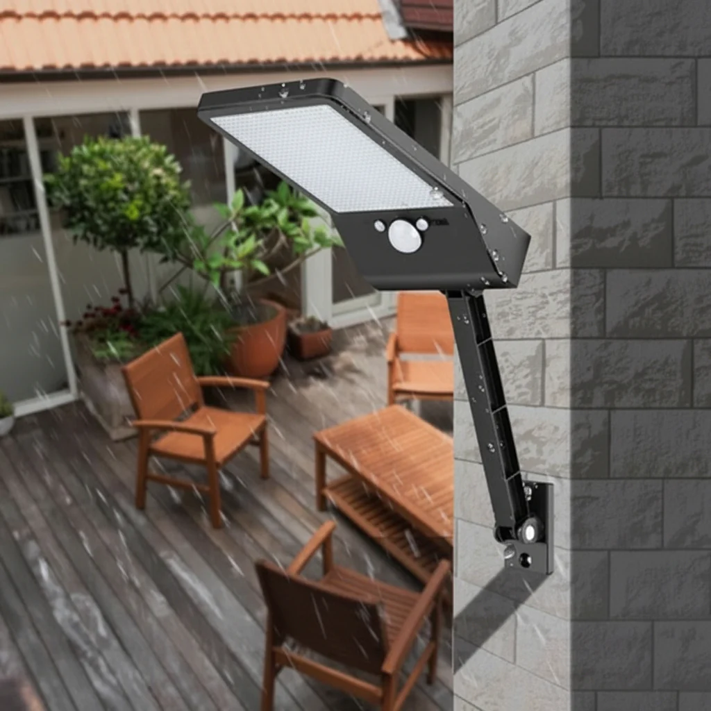 LumiGuard solar spotlight - LED outdoor light with motion sensor & remote control - Image 4