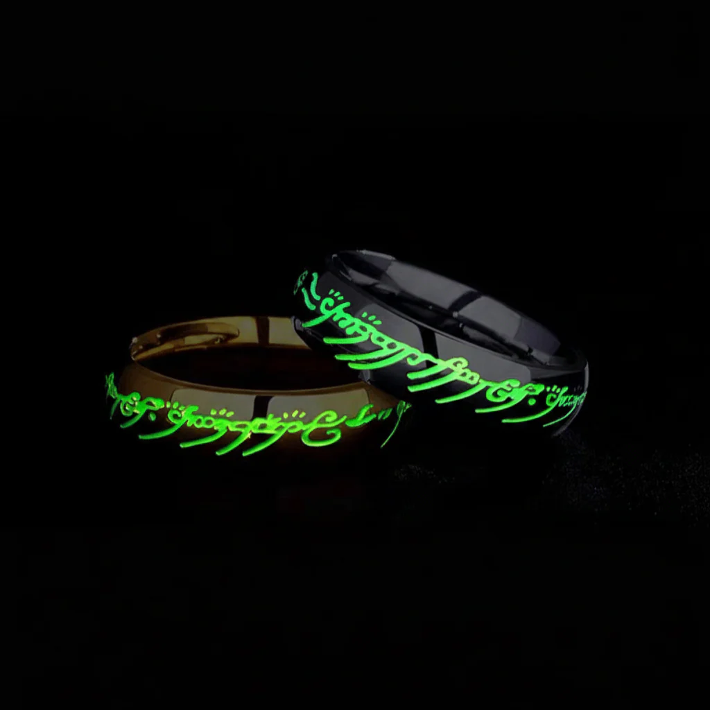 LUMINA RUNE RING - Luminous jewellery ring with engraving for happiness & positivity - Image 6