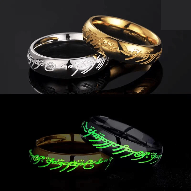 LUMINA RUNE RING - Luminous jewellery ring with engraving for happiness & positivity - Image 9