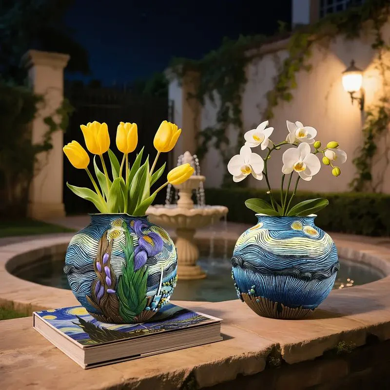 LUMIVASE - Handmade Resin Flower Vase for Creative Arrangements - Image 9