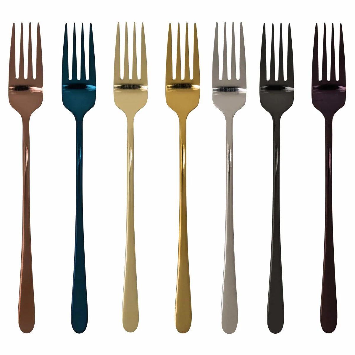Lustora – Noble dining fork with robust, shiny coating