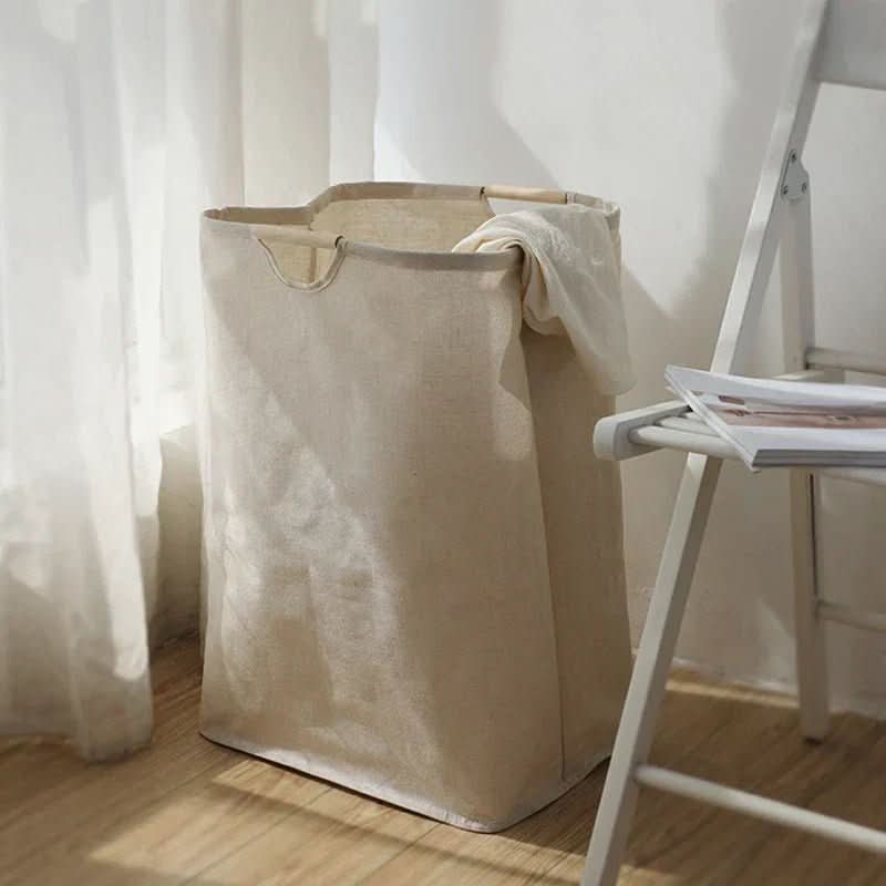 LuxeFold Laundry Basket – Stylish Storage Made from Cotton & Linen - Image 5