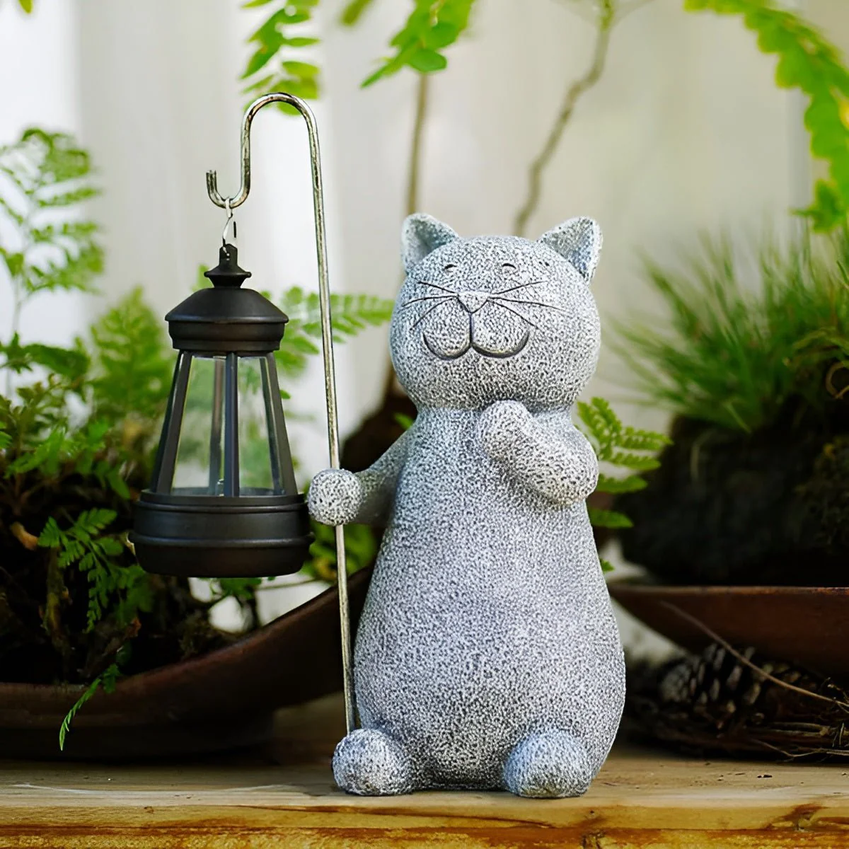 LUXKITTY – Solar Cat Statue with Soft Garden Light - Image 5