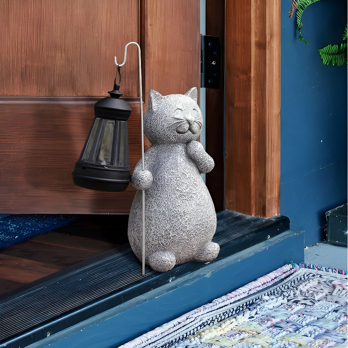 LUXKITTY – Solar Cat Statue with Soft Garden Light - Image 6