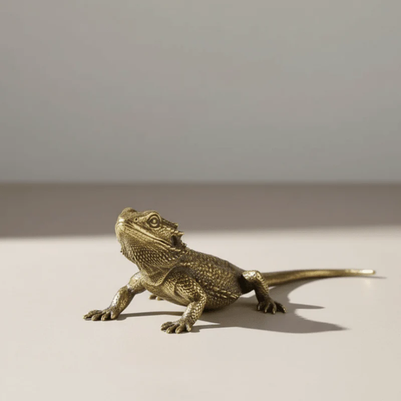 LUXORÉ - Elegant Brass Lizard as Stylish Home Decoration