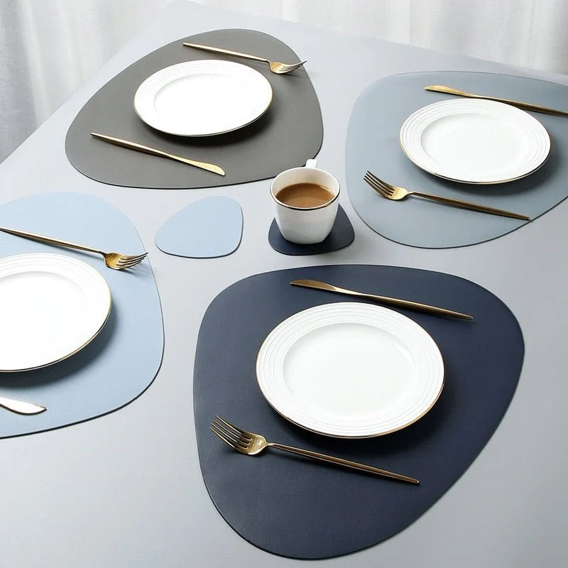 LUXPLACER – Heat-Resistant PU Leather Placemat for Clean & Stylish Dining - Image 3