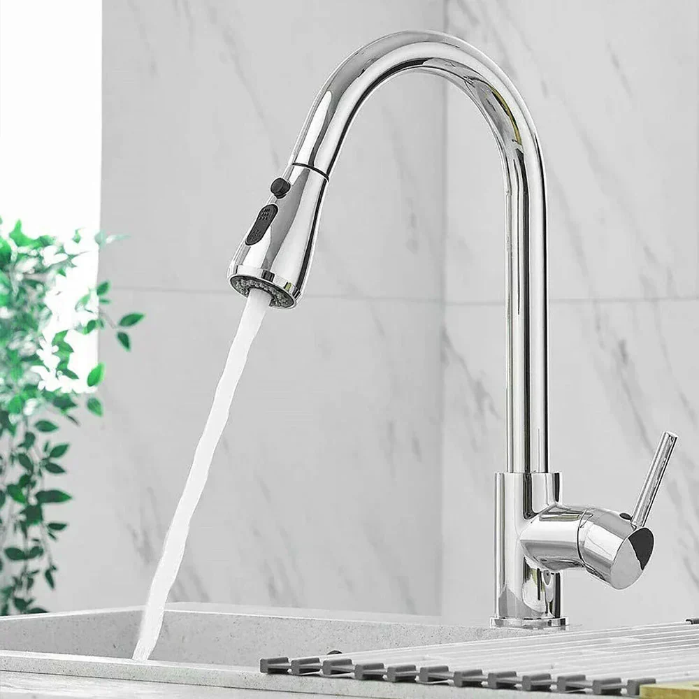 LUXSINK – Modern kitchen faucet with high arc and pull-out spout for elegant kitchens - Image 3