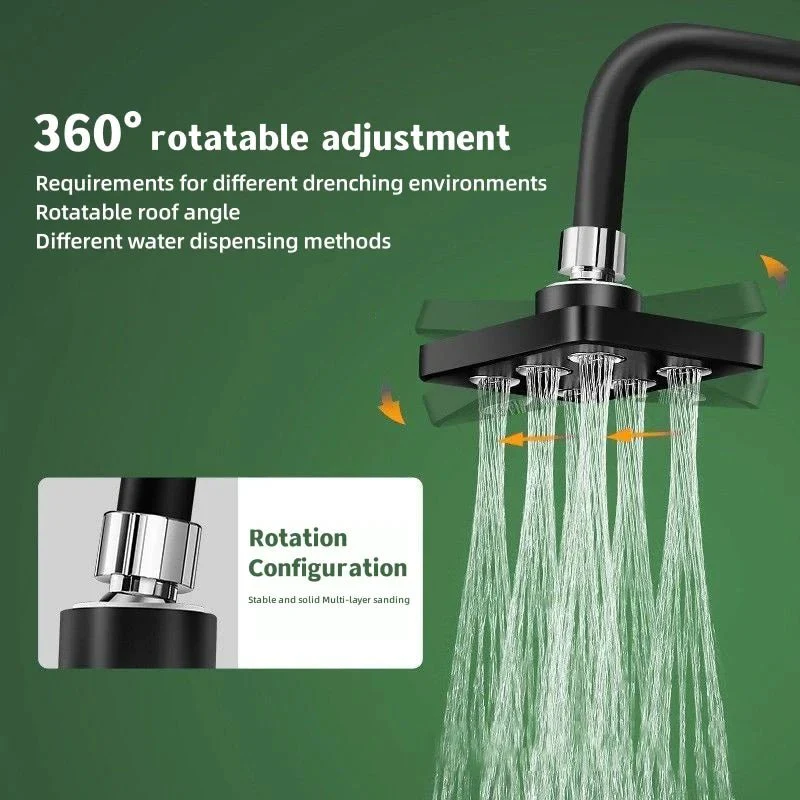 LUXSQUARE – 360° Adjustable Square Rain Shower Head for Daily Comfort - Image 3