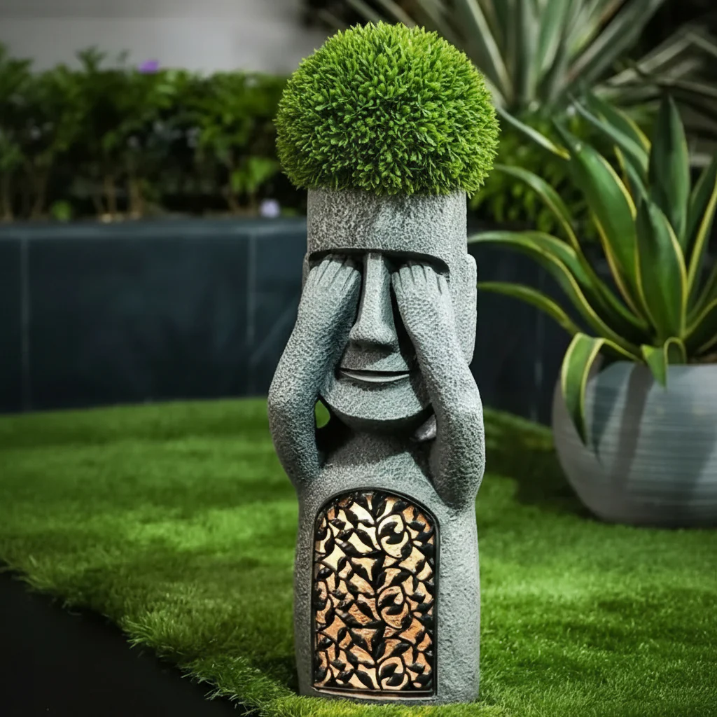 Magical Trio - solar resin garden statues for an enchanting atmosphere - Image 5