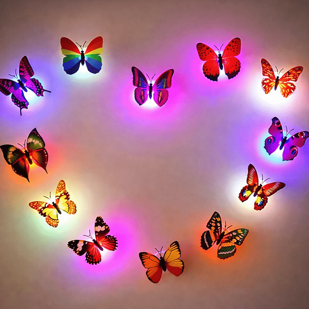 MAGICFLUTTER – 3D LED Butterfly Wall Sticker for Magical Night Lighting