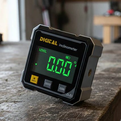 MAGNILASER – Digital 4-Side Angle Gauge with Magnetic Base