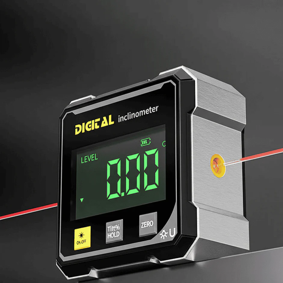 MAGNILASER – Digital 4-Side Angle Gauge with Magnetic Base - Image 2