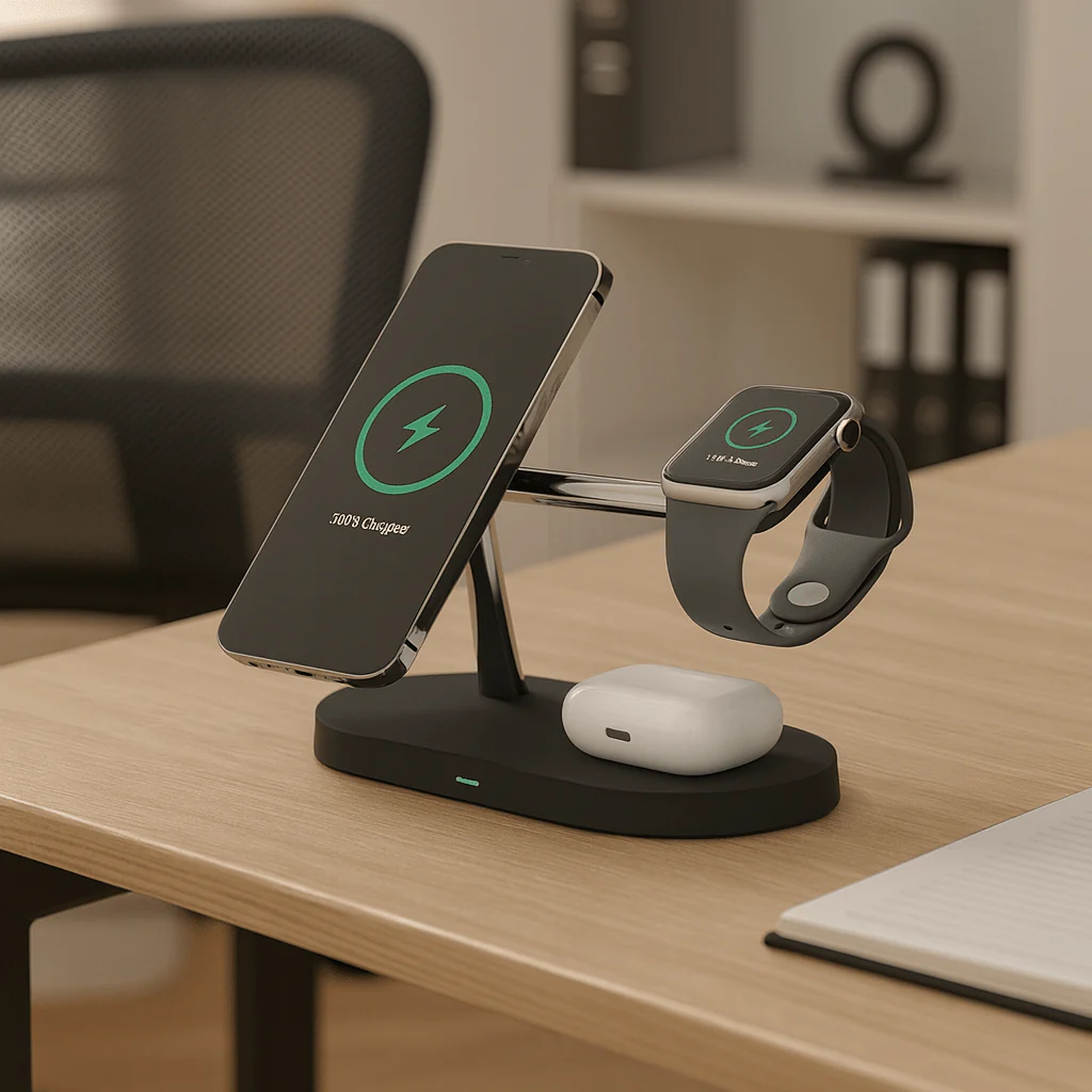 MAGTRIO – 3-in-1 MagSafe charging station for iPhone, Watch & AirPods - Image 2