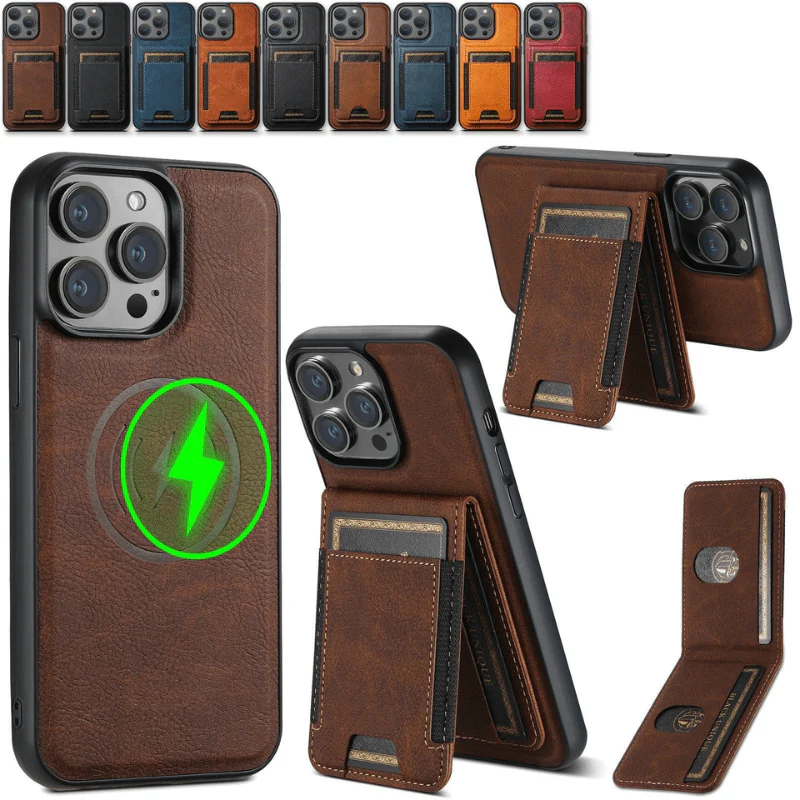 MagVibe Case - Elegant leather case with magnetic stand & card holder - Image 10