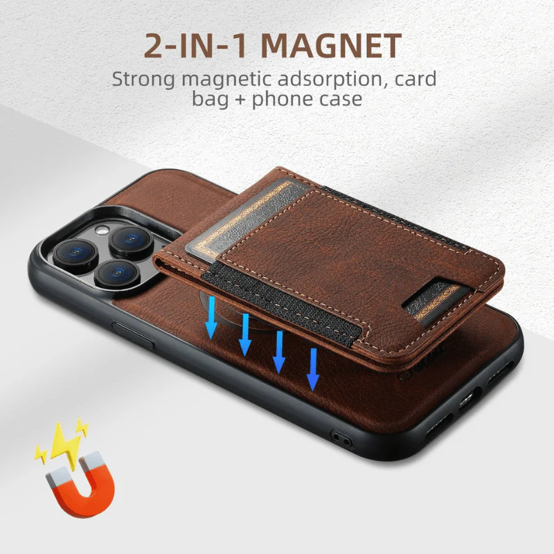MagVibe Case - Elegant leather case with magnetic stand & card holder - Image 11