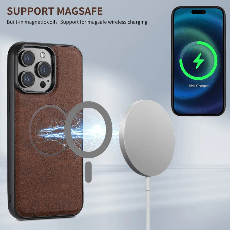 MagVibe Case - Elegant leather case with magnetic stand & card holder - Image 12