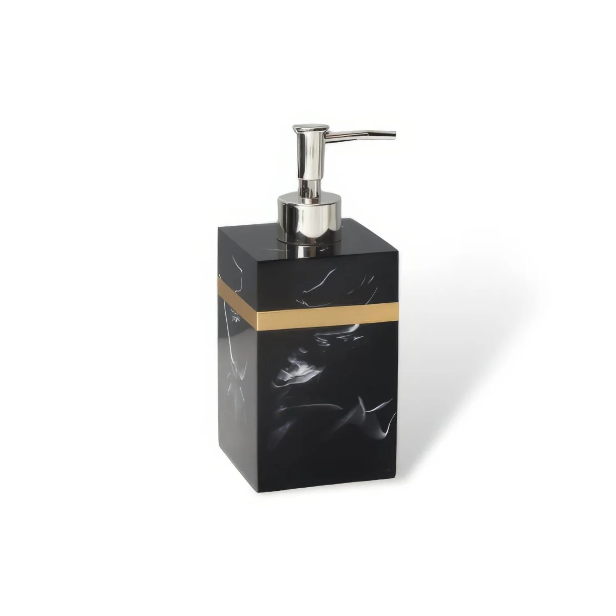 MARQUIS – Sophisticated Presentation Tray made of Black Marble for the Bathroom with Gold Rim - Image 9