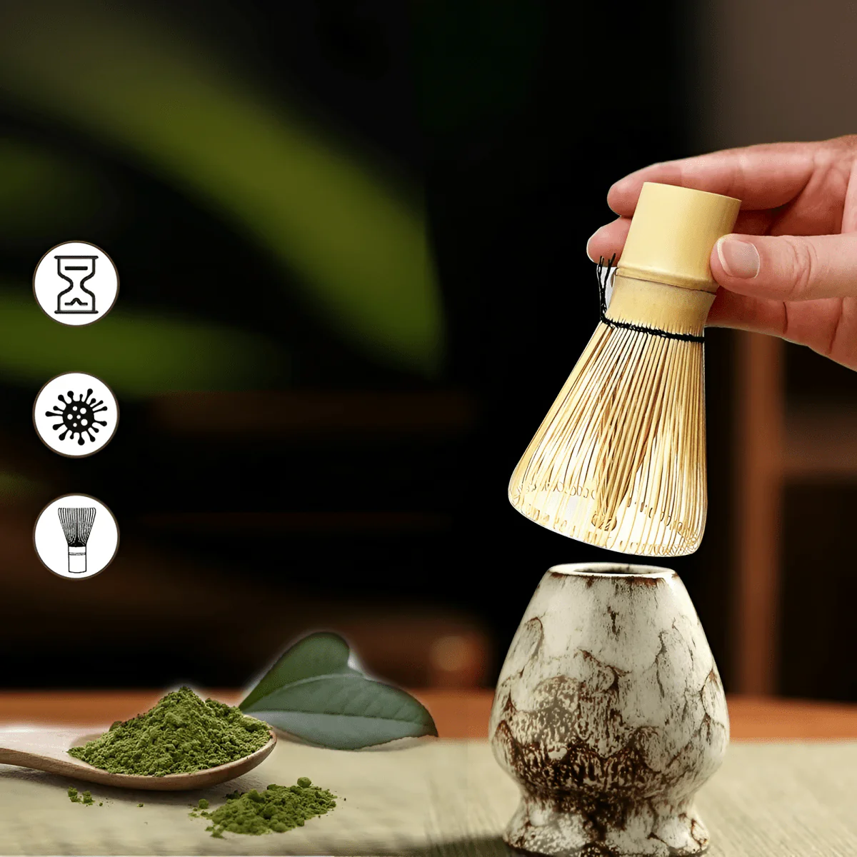 MATCHIKO – Authentic 6-piece Matcha Tea Set for Traditional Preparation - Image 9