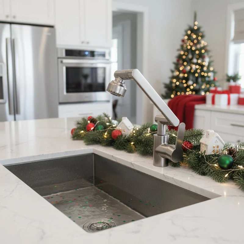 MECHAFLOW 360 – 360° robotic arm kitchen faucet with bubble & shower spray - Image 2