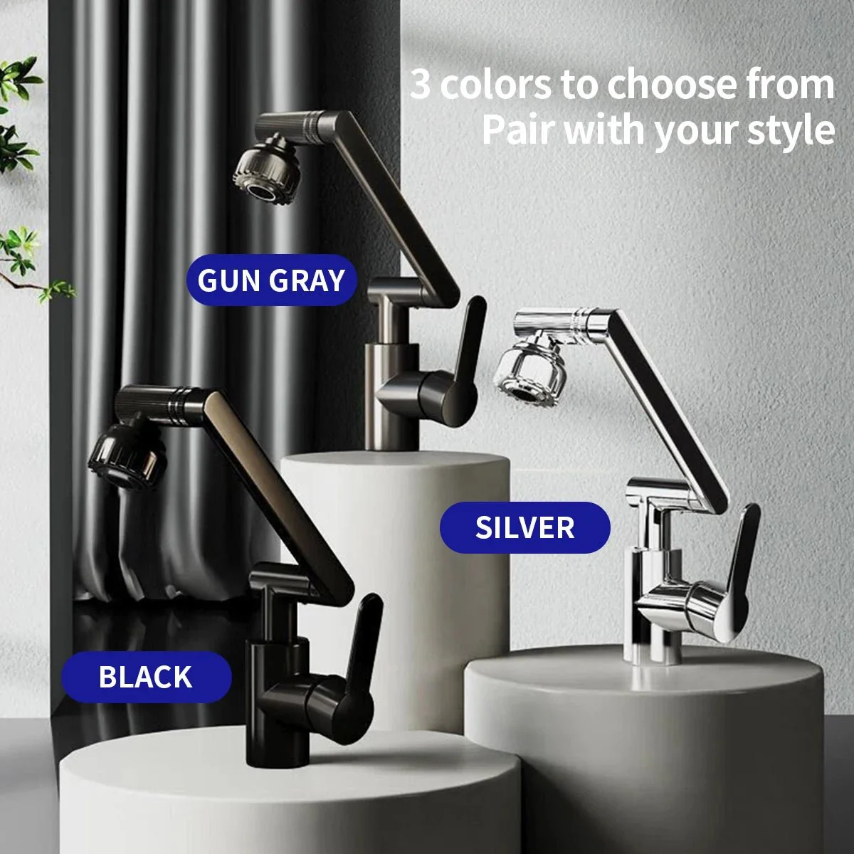 MECHAFLOW 360 – 360° robotic arm kitchen faucet with bubble & shower spray - Image 6