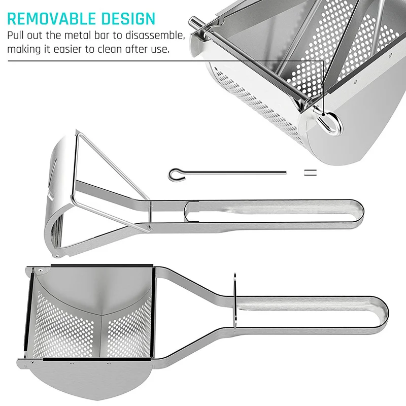 MELLOWPRESS – High-performance stainless steel potato press for baby food & fruit - Image 8