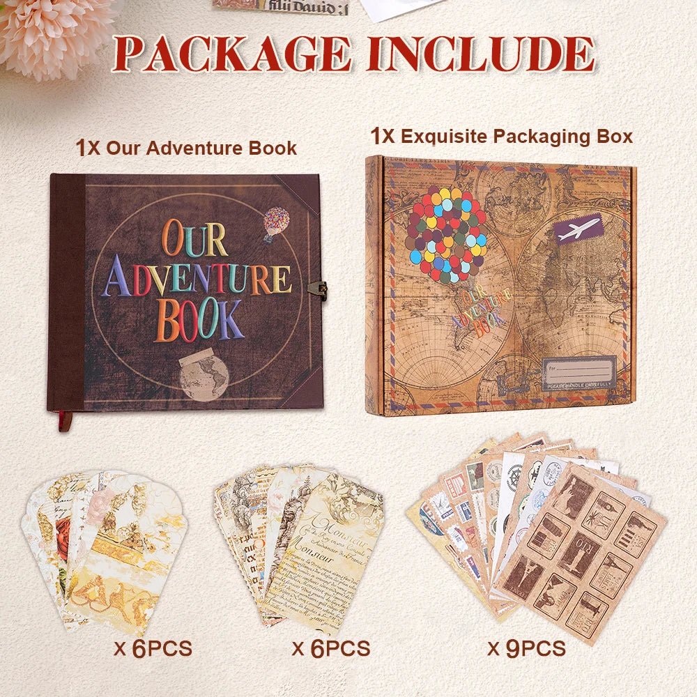 MEMORIA – 146-page DIY scrapbook photo album for memories & adventures - Image 7