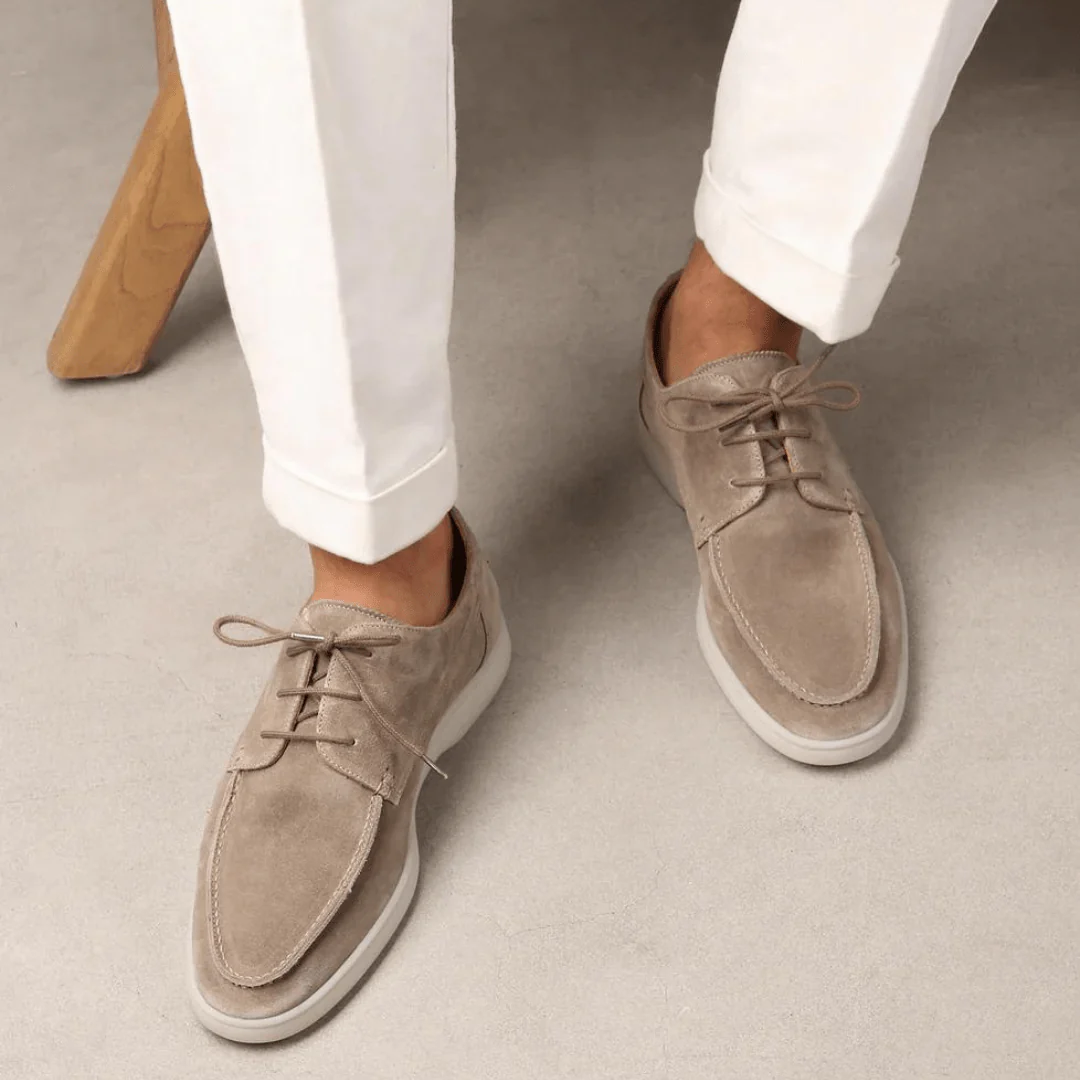 Men's Leather Loafers - Elegant men's loafers with laces for style & comfort - Image 2