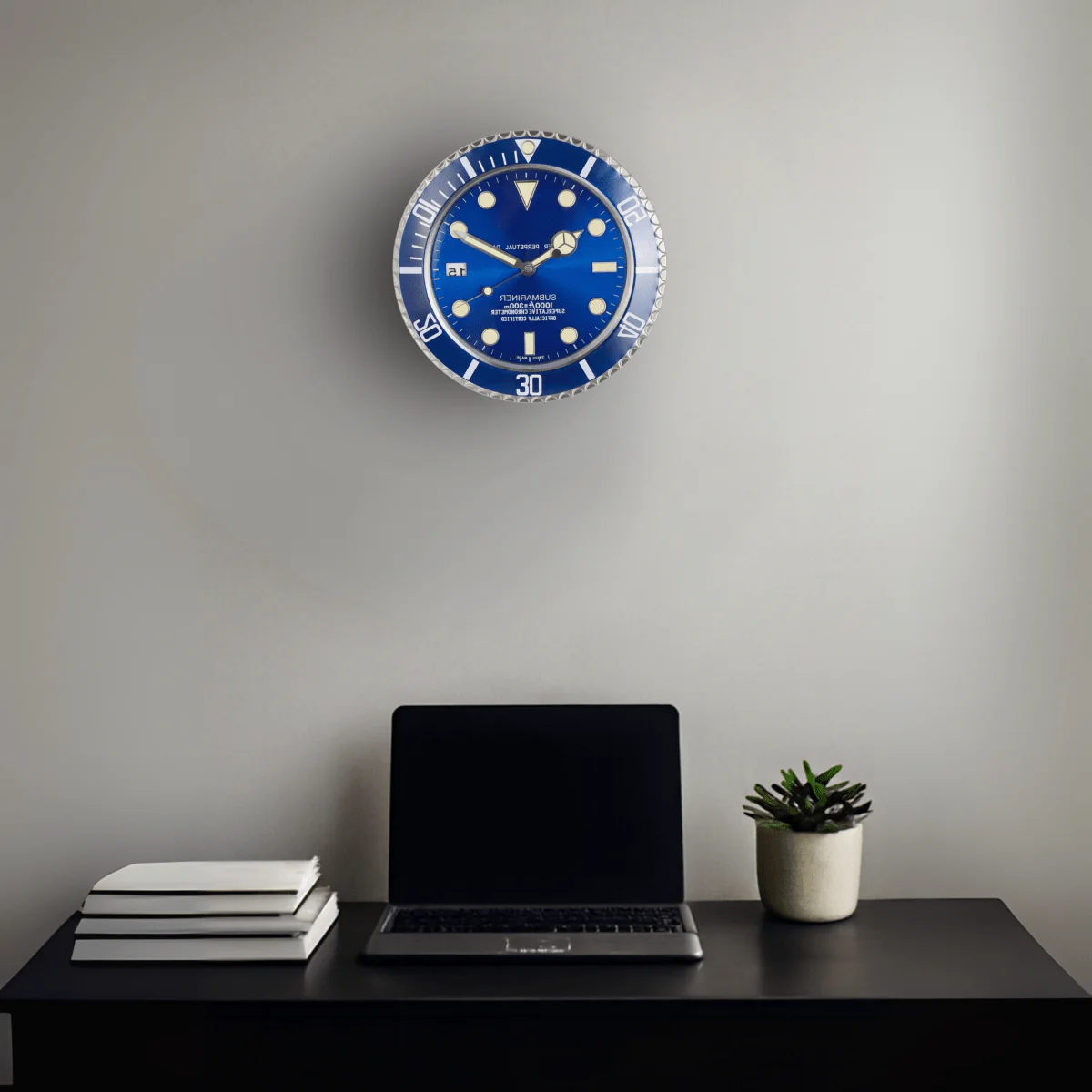 Meravis LumiCore Wall Clock | Stainless Steel & Luminous Hands | Silent Quartz Movement | Modern Designer Clock for Stylish Rooms - Image 15