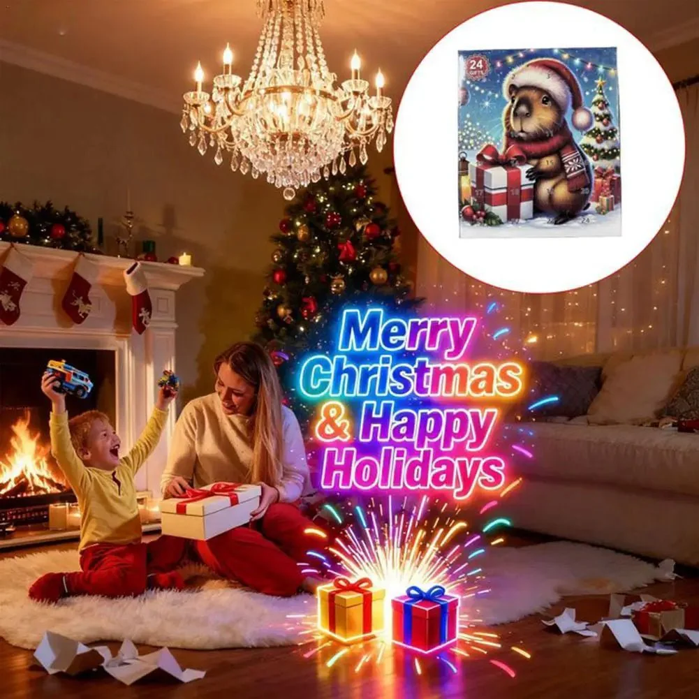MERRYCAPI – Cute Capybara Blind Box Calendar for Joyful Christmas Fun for Kids - Image 3