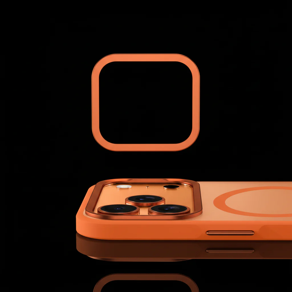 METAMAG – Shockproof matte case with metallic lens rim design - Image 3