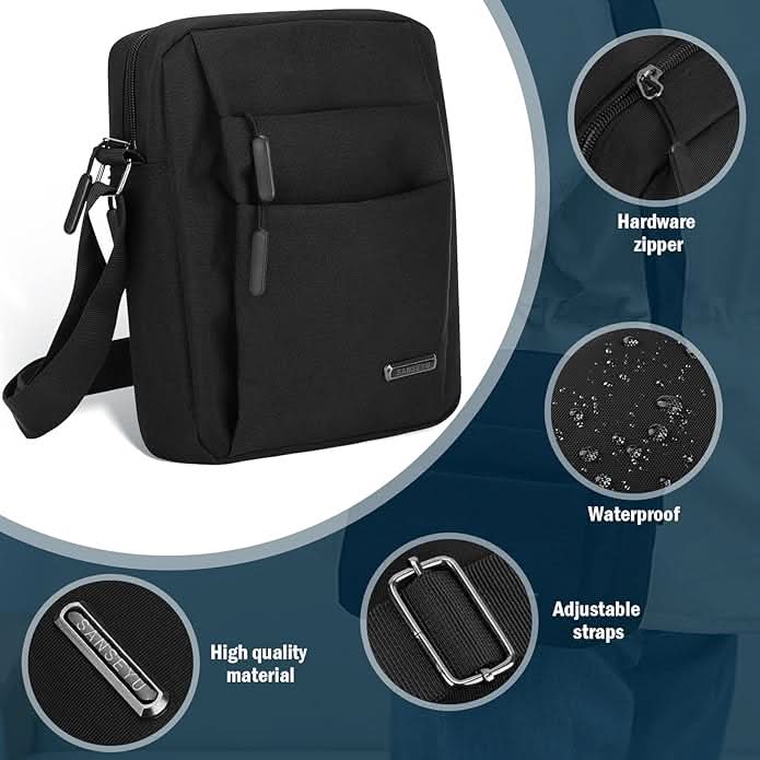 METROSAFE – Waterproof Men's Shoulder Bag with Anti-Theft Design - Image 4