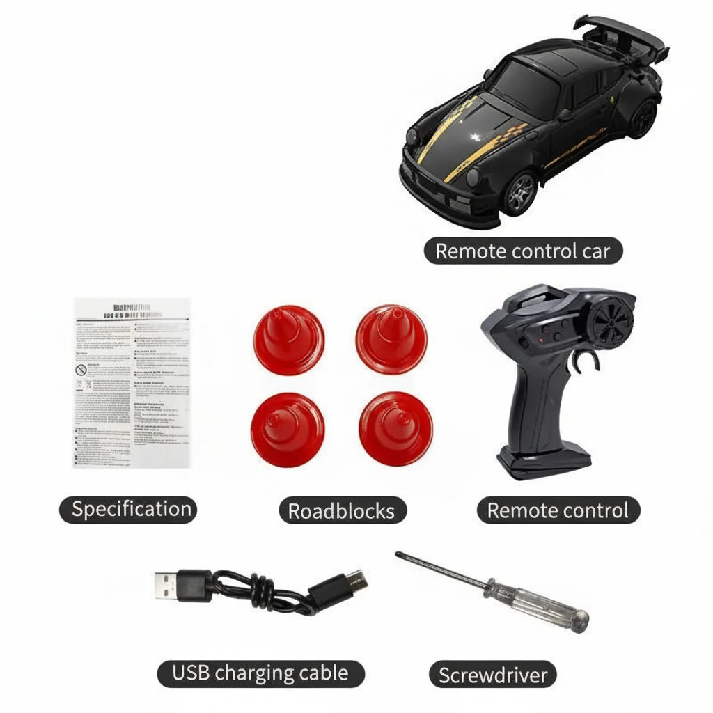 MICRODRIFT – Compact 1:64 Remote Control Drift Car for Smooth Gliding - Image 8
