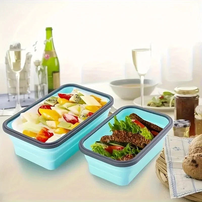 MICROSAFE – Foldable Silicone Meal Prep Containers, Microwave Safe & Space-Saving - Image 2