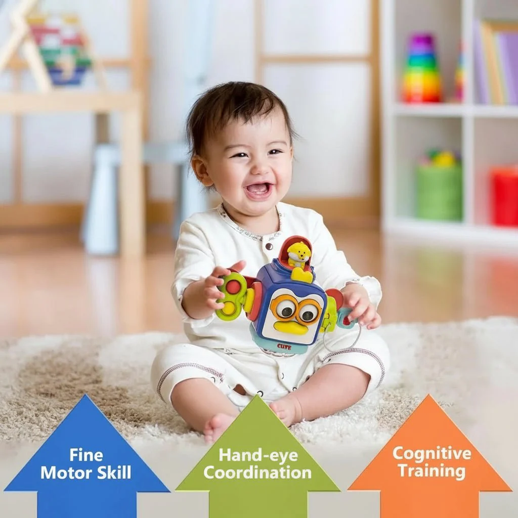 MINDEXPLORE – 6-in-1 Activity Board for Cognitive Development & Practical Learning - Image 3