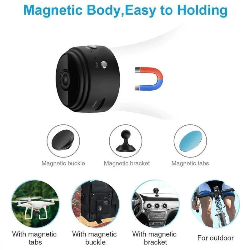 MINICAM 1080P - Compact security camera with night vision & app control - Image 12