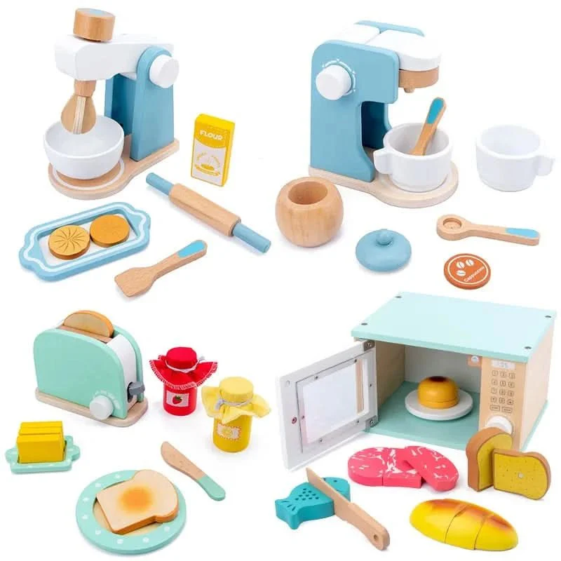 MiniChef Woodset - Realistic wooden kitchen set for little chefs - Image 2