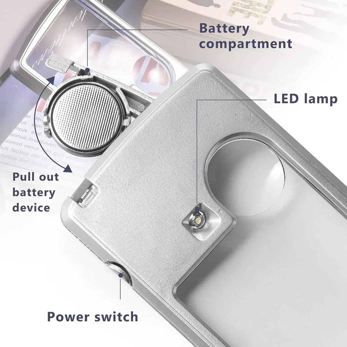MINISICHT – LED Pocket Magnifier with 3x / 6x Magnification for Precise Details - Image 5