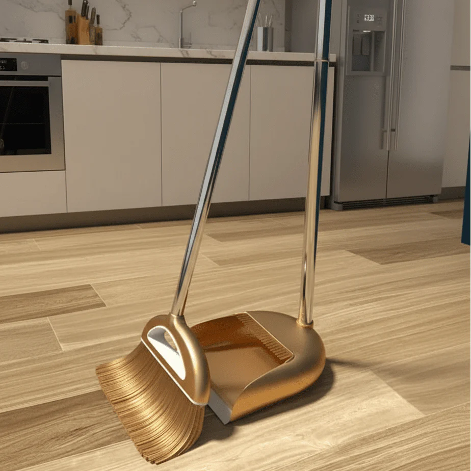 MINISWEEP – Magical Broom and Dustpan Set Made of Plastic Cleaning Tools for Home