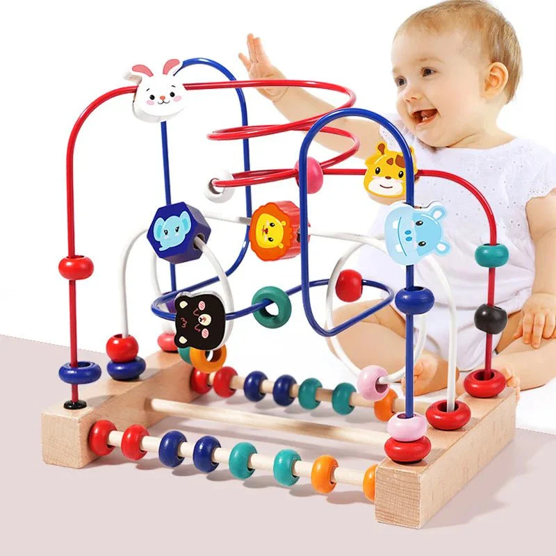 MINIWONDER – Wooden Bead Maze and Abacus Educational Toy for Playful Learning - Image 2